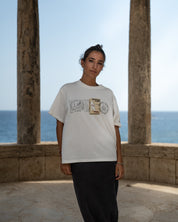 SAILING POSTCARD T-SHIRT